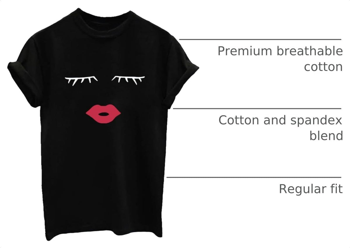 LOOKFACE Women's Cute T Shirt Junior Tops Teen Girls Graphic Tees