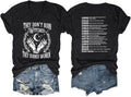 Halloween Shirts for Women They Didn't Burn Witches They Burned Women Shirt V Neck Tshirt Feminist Tees for Women