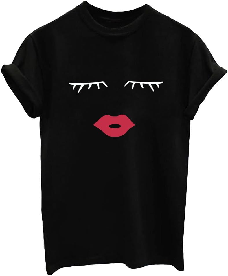 LOOKFACE Women's Cute T Shirt Junior Tops Teen Girls Graphic Tees