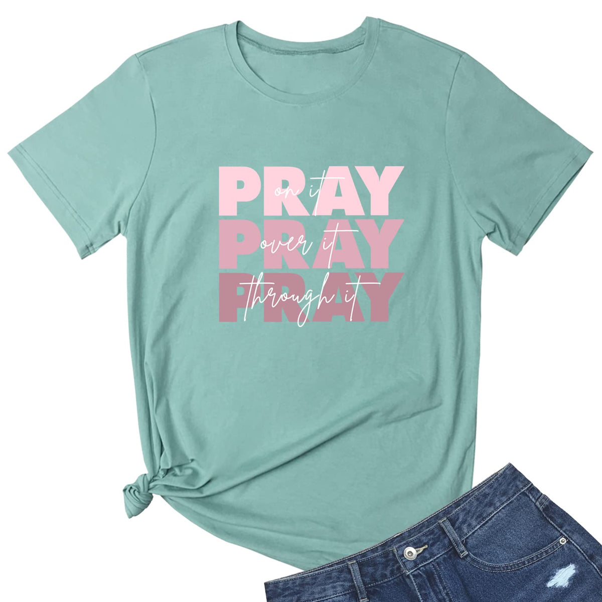 LOOKFACE Women Short Sleeve Graphic Tees Cute Cotton T Shirts