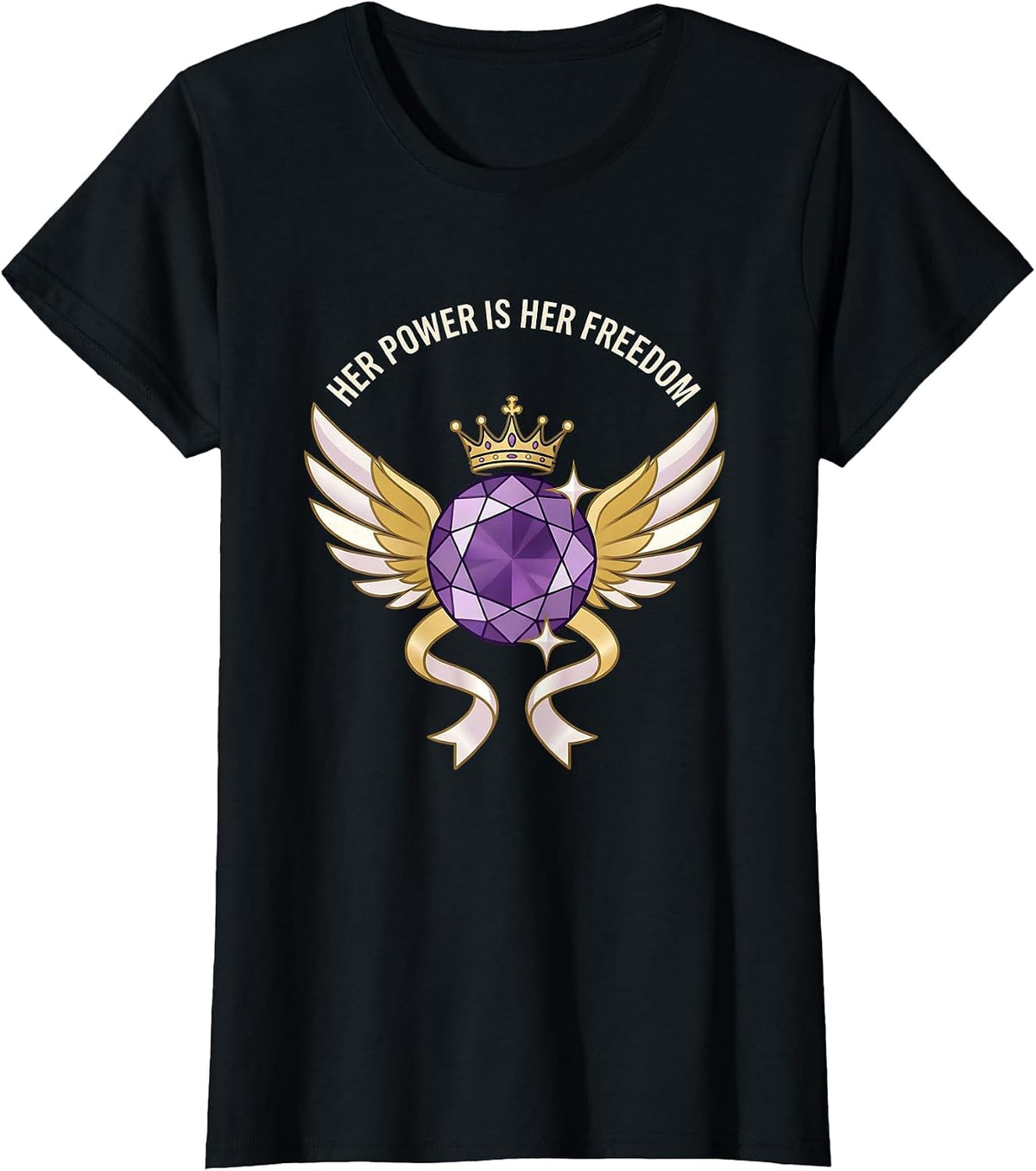 Her Power Is Her Freedom Empowerment Graphic Design T-Shirt