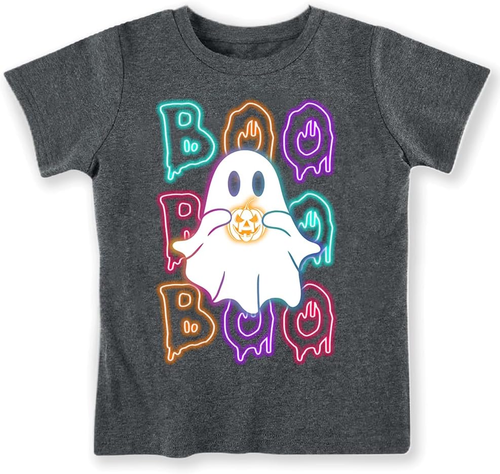 Halloween Shirt for Kids Toddler Boys Girls Cute Halloween Graphic T-Shirt Fall Trick or Treat Tee