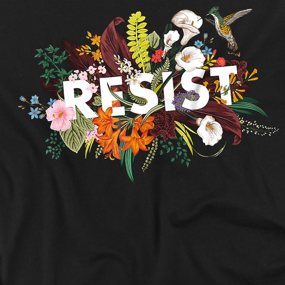 Popfunk Feminist Resist Flowers T-Shirt – Empowering Equality Tee, Unisex