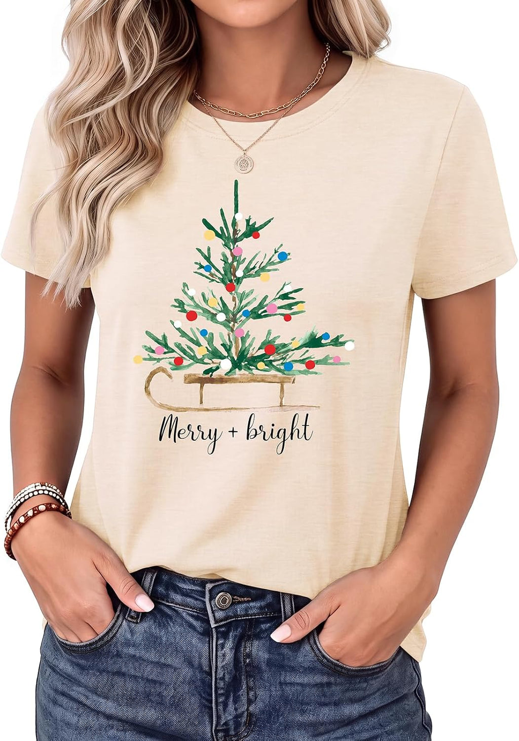 Christmas Shirts for Women Merry Christmas Tshirt Xmas Holiday Tee Tops
