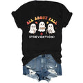 All About Fall Prevention Ghost Shirt Cute Halloween Nursing T-Shirt