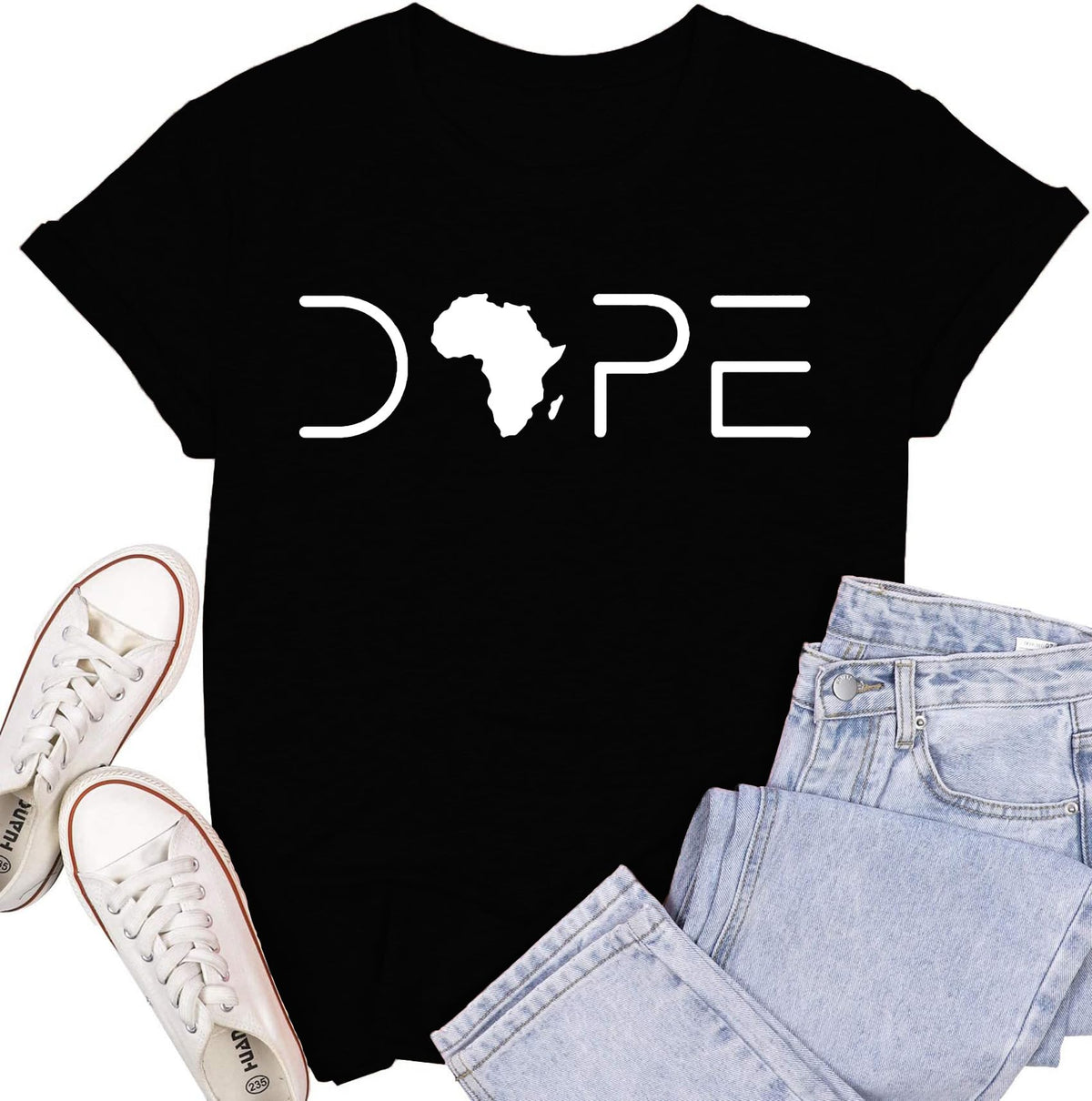 SUWATOIN Womens Black Pride Shirts Black History Month T-Shirt Juneteenth Tee African American Melanin Short Sleeve