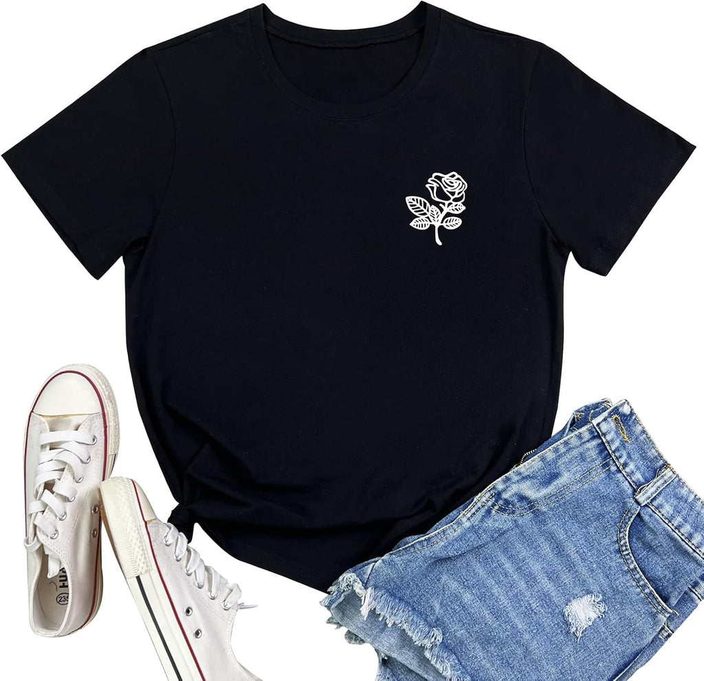 LOOKFACE Women Graphic Tees Cute T Shirts
