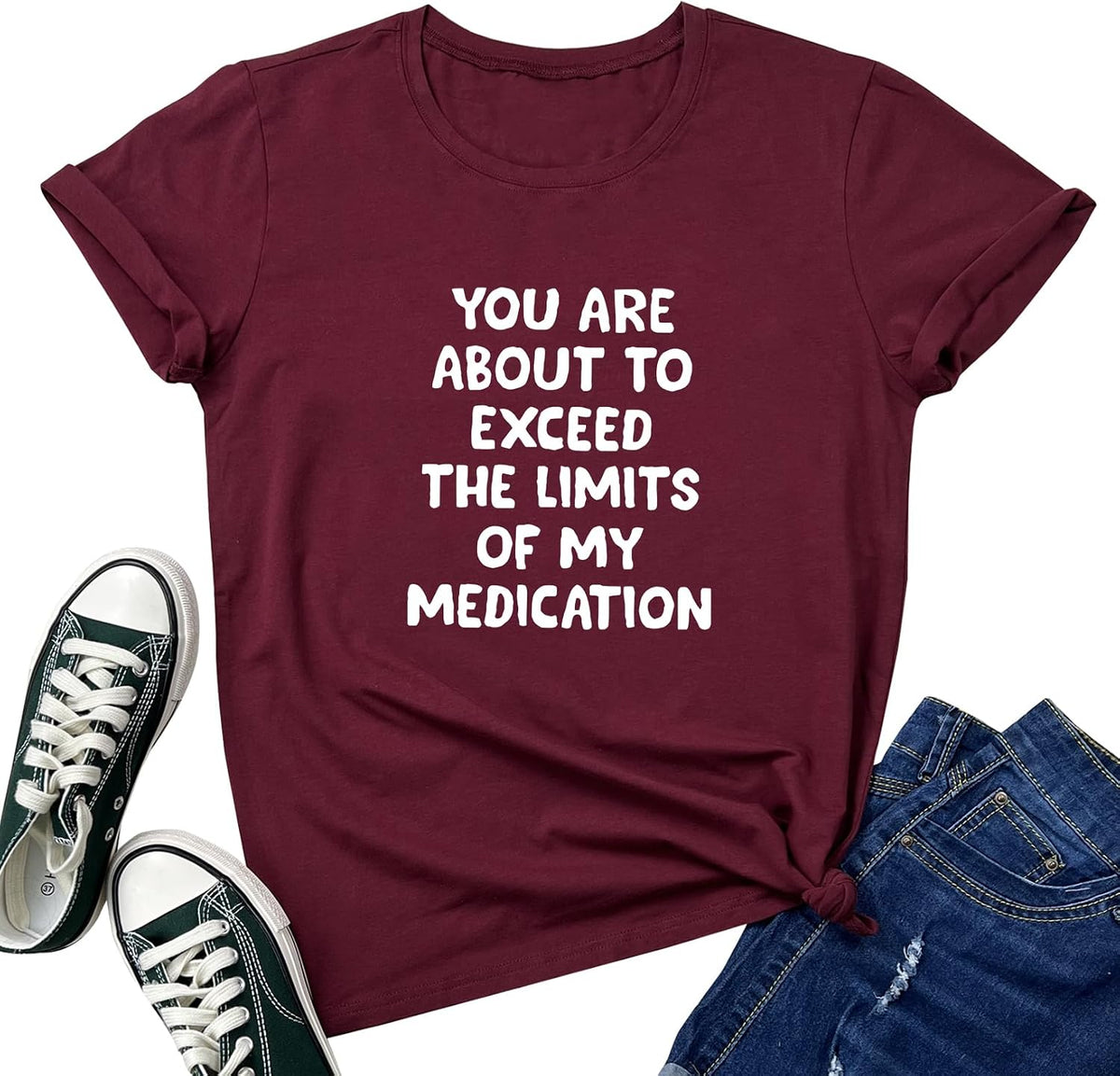 LOOKFACE Women's Graphic Tees You are About Tees