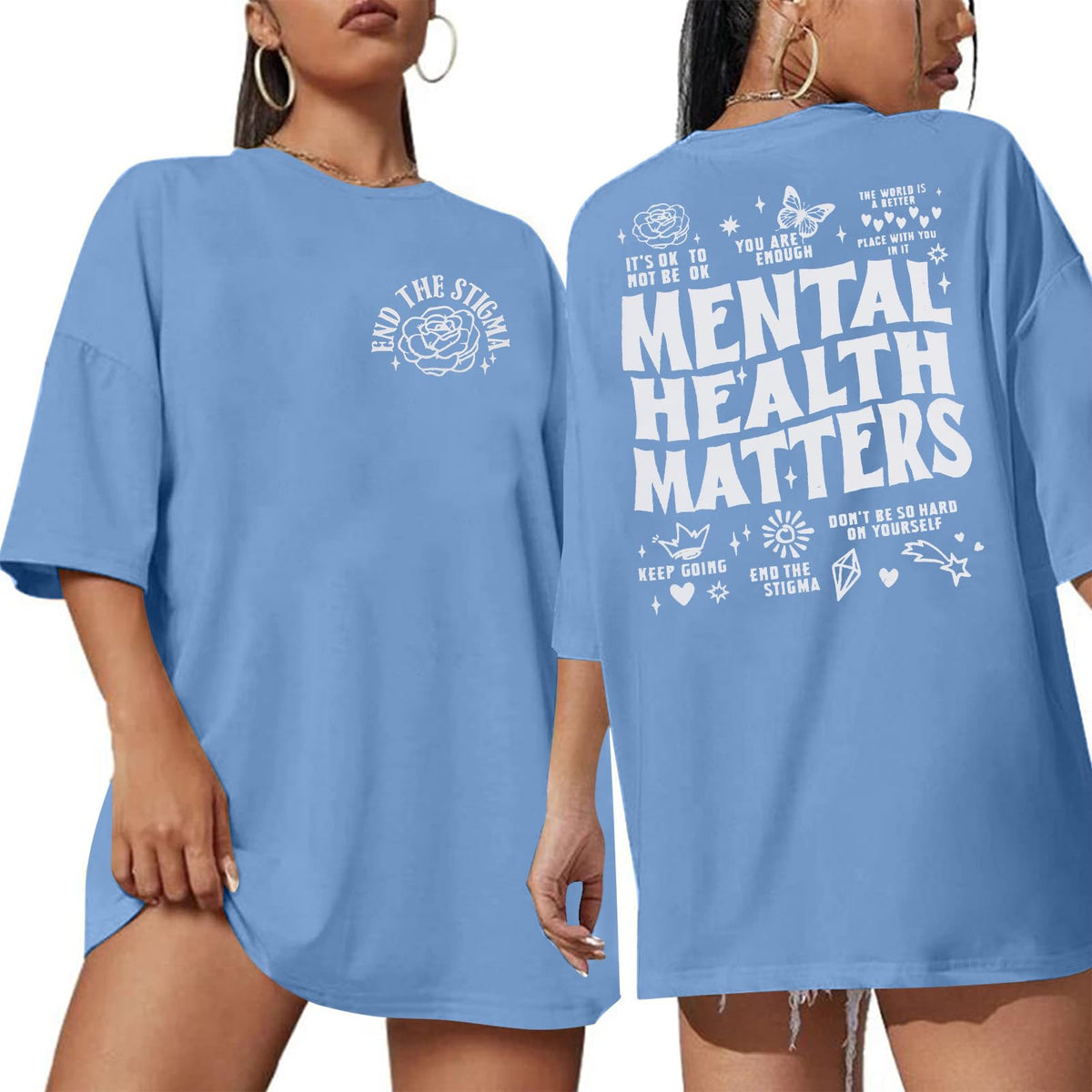 Mental Health Matters Shirt Women Be Kind to Your Mind Letter Print Tshirt Inspirational Tee Graphic Short Sleeve Top