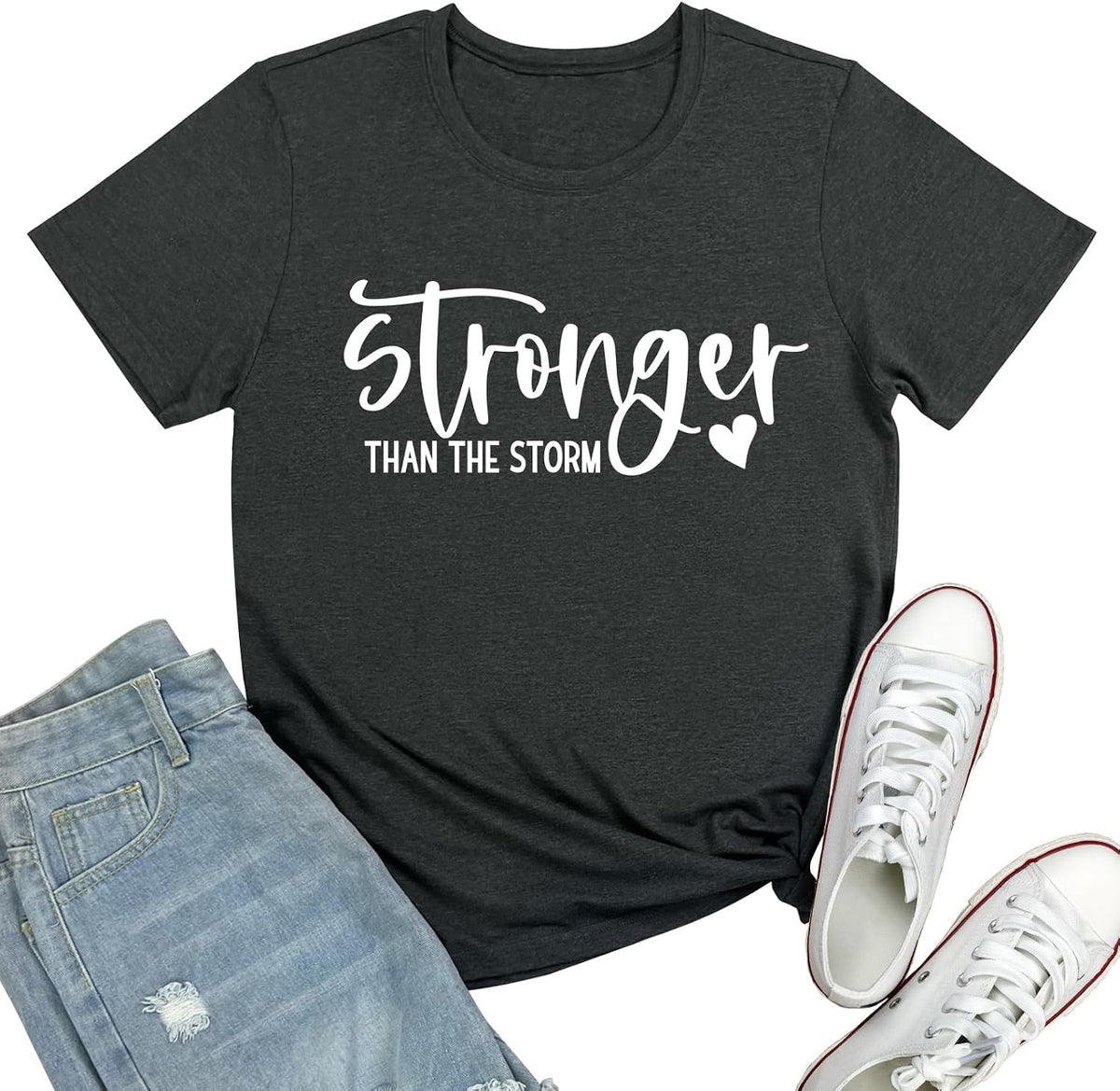 BLACKMYTH Women Cute Graphic Stronger Tee Shirts