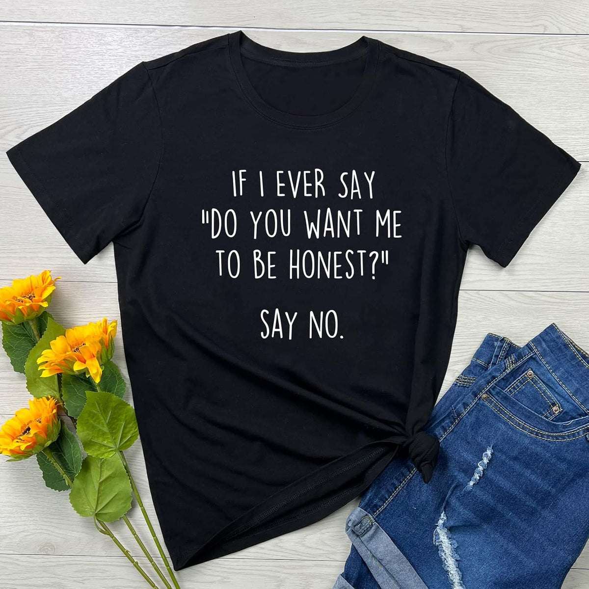 BLACKOO Women Funny Graphic T-Shirts Cute Tees