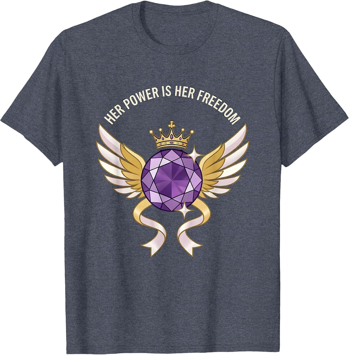 Her Power Is Her Freedom Empowerment Graphic Design T-Shirt