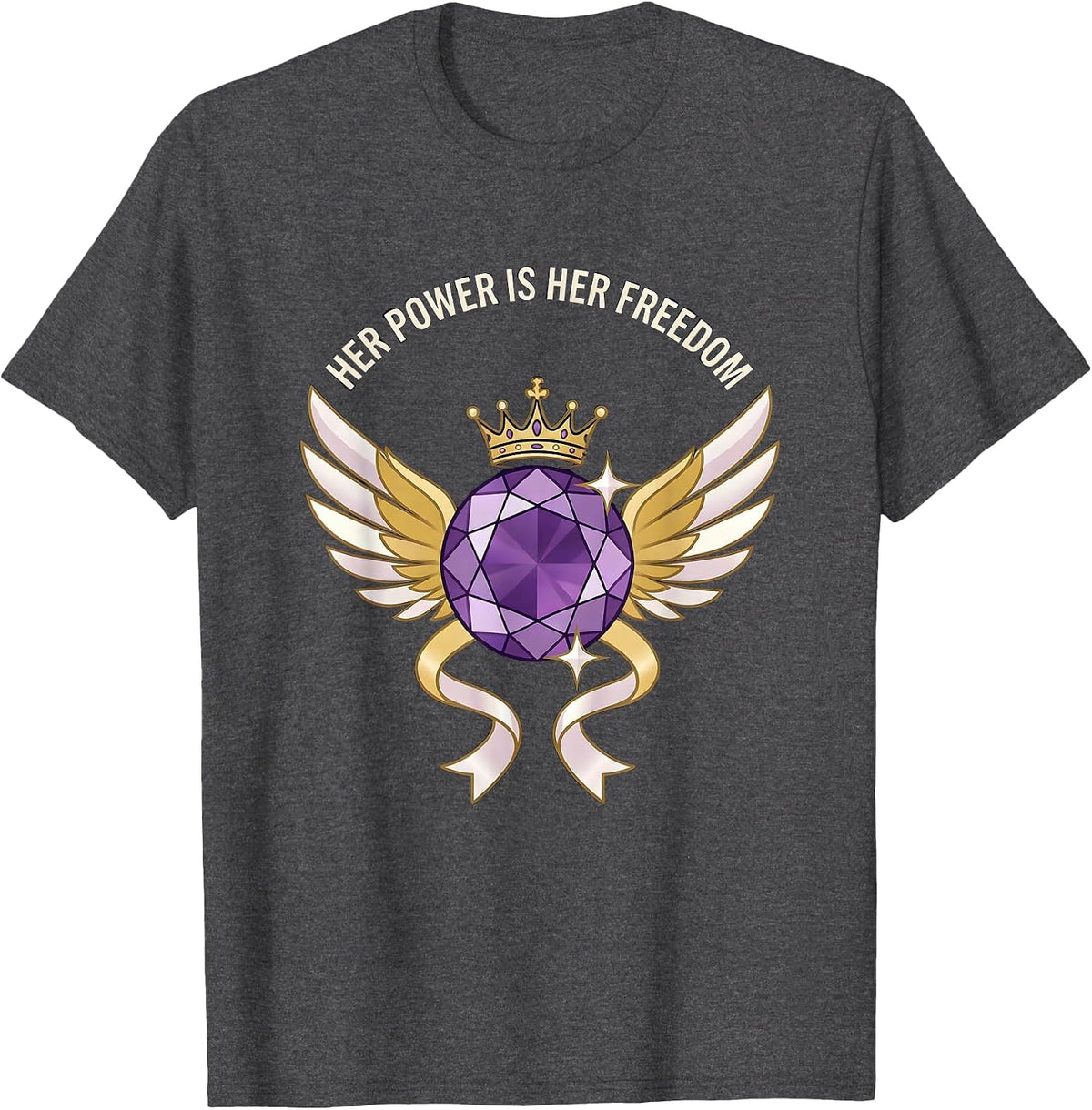 Her Power Is Her Freedom Empowerment Graphic Design T-Shirt