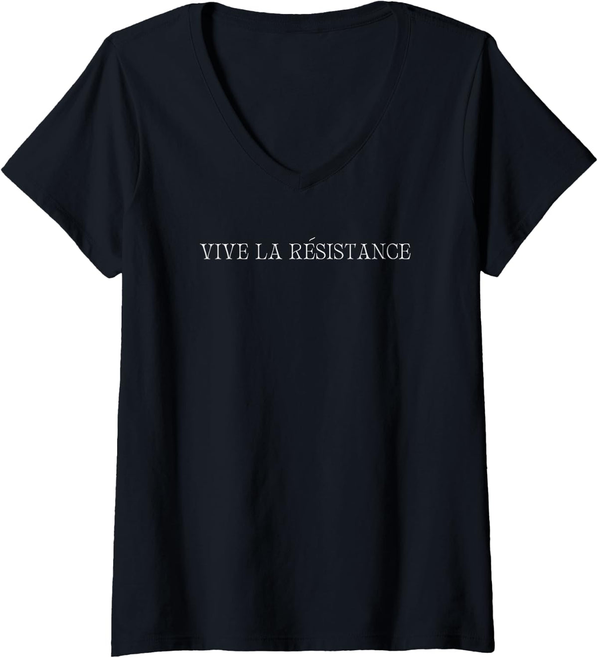 Womens Women's Vive La Resistance Feminist V-Neck T-Shirt
