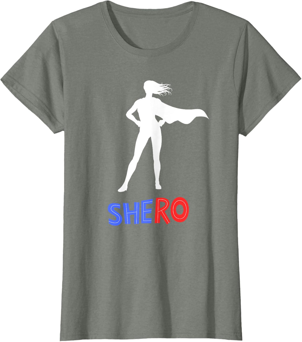 Shero - Empowering Female Superhero for Strong Women T-Shirt