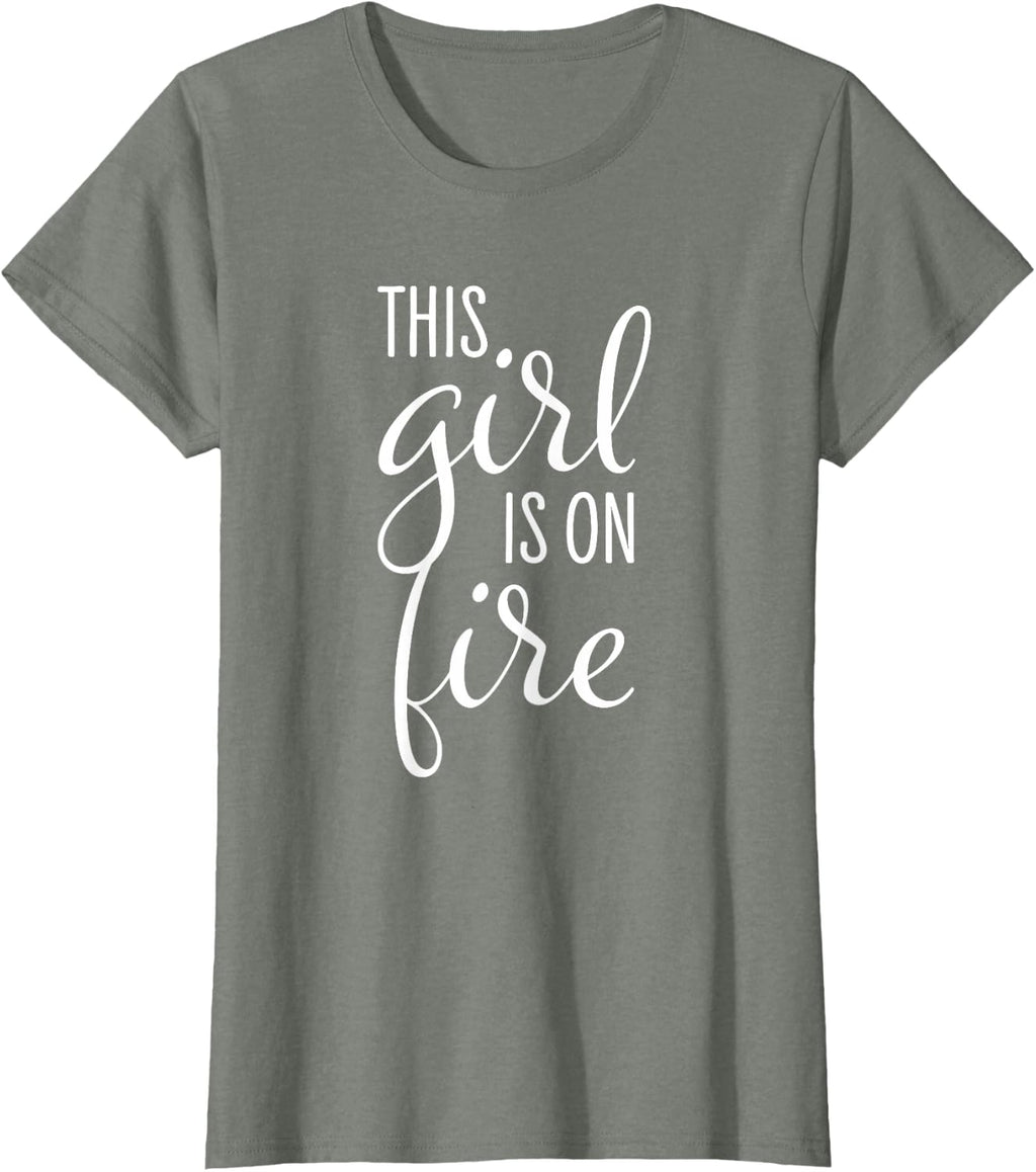 This Girl is On Fire - Emancipation Women Power T-Shirt