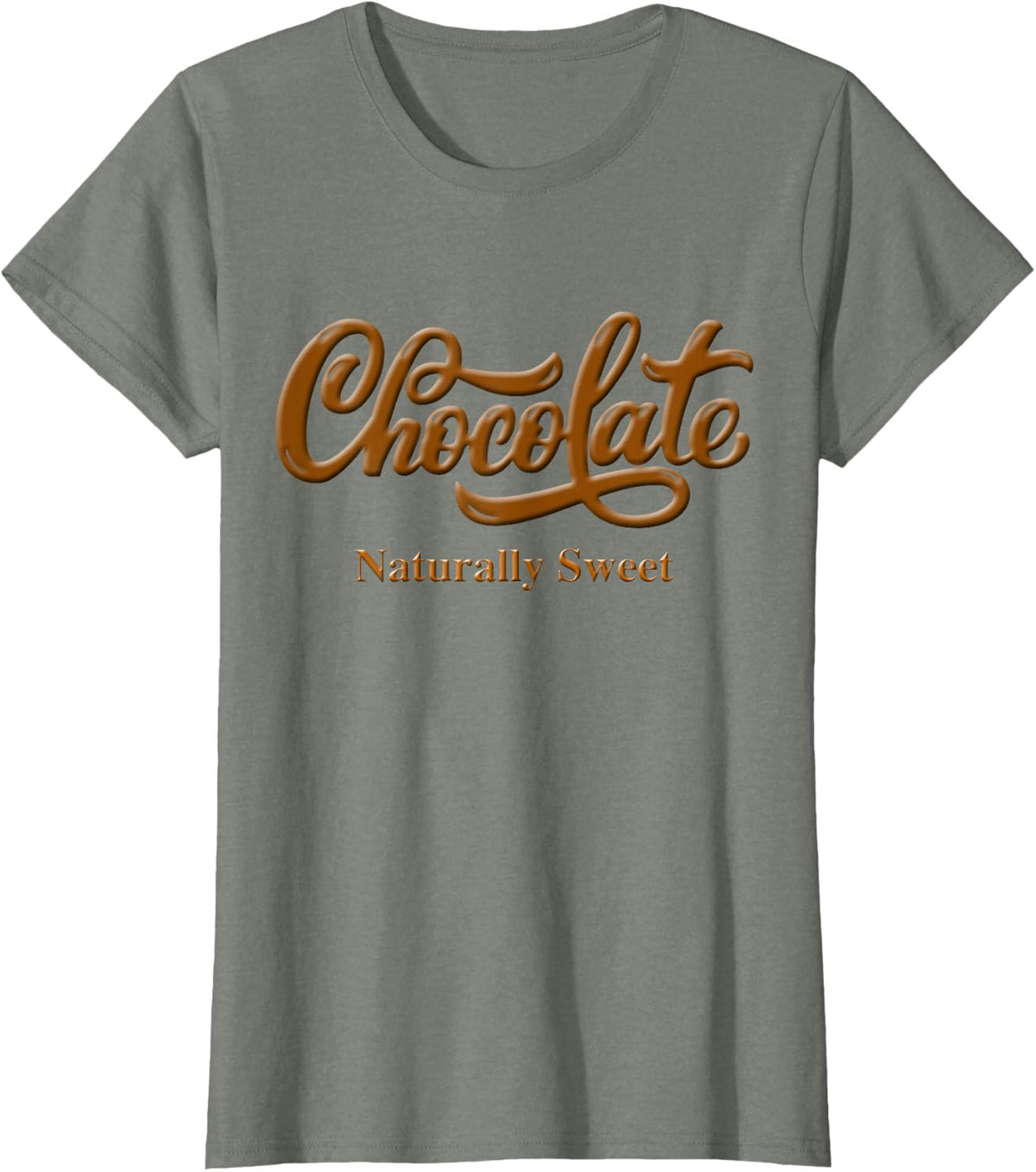Chocolate Naturally Sweet Tee Proud-Black Woman T-Shirt