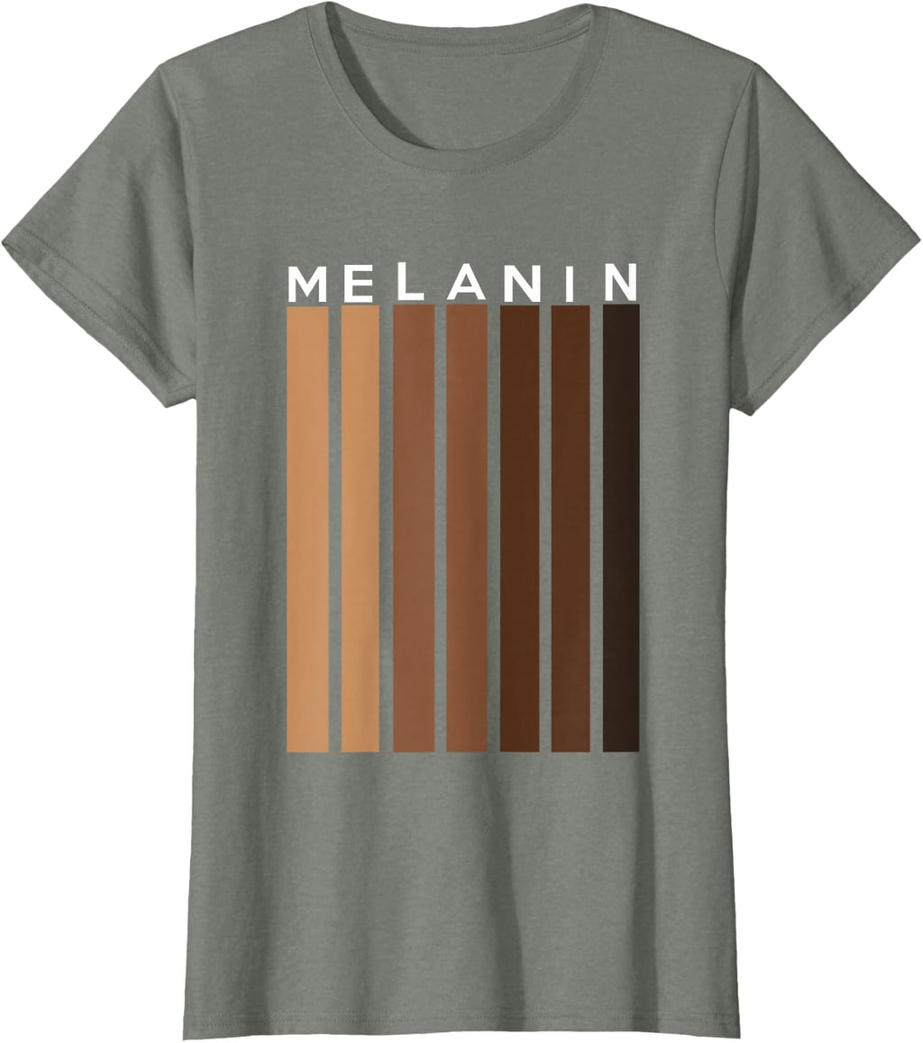 Black Pride Melanin Shirt for Women Men Afro Queens Kings T-Shirt
