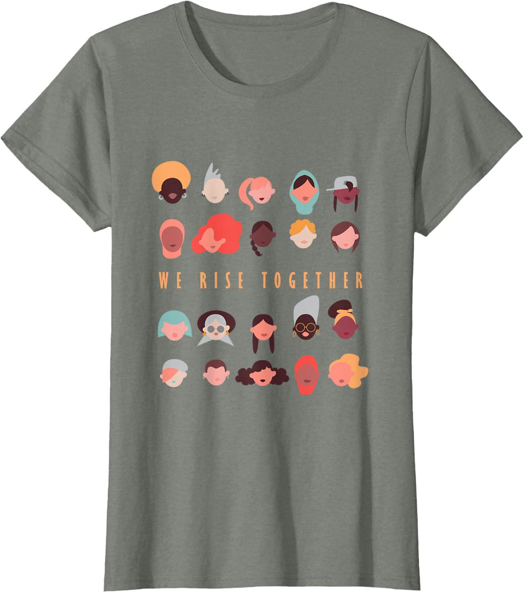 We Rise Together, International Women's Day T-Shirt