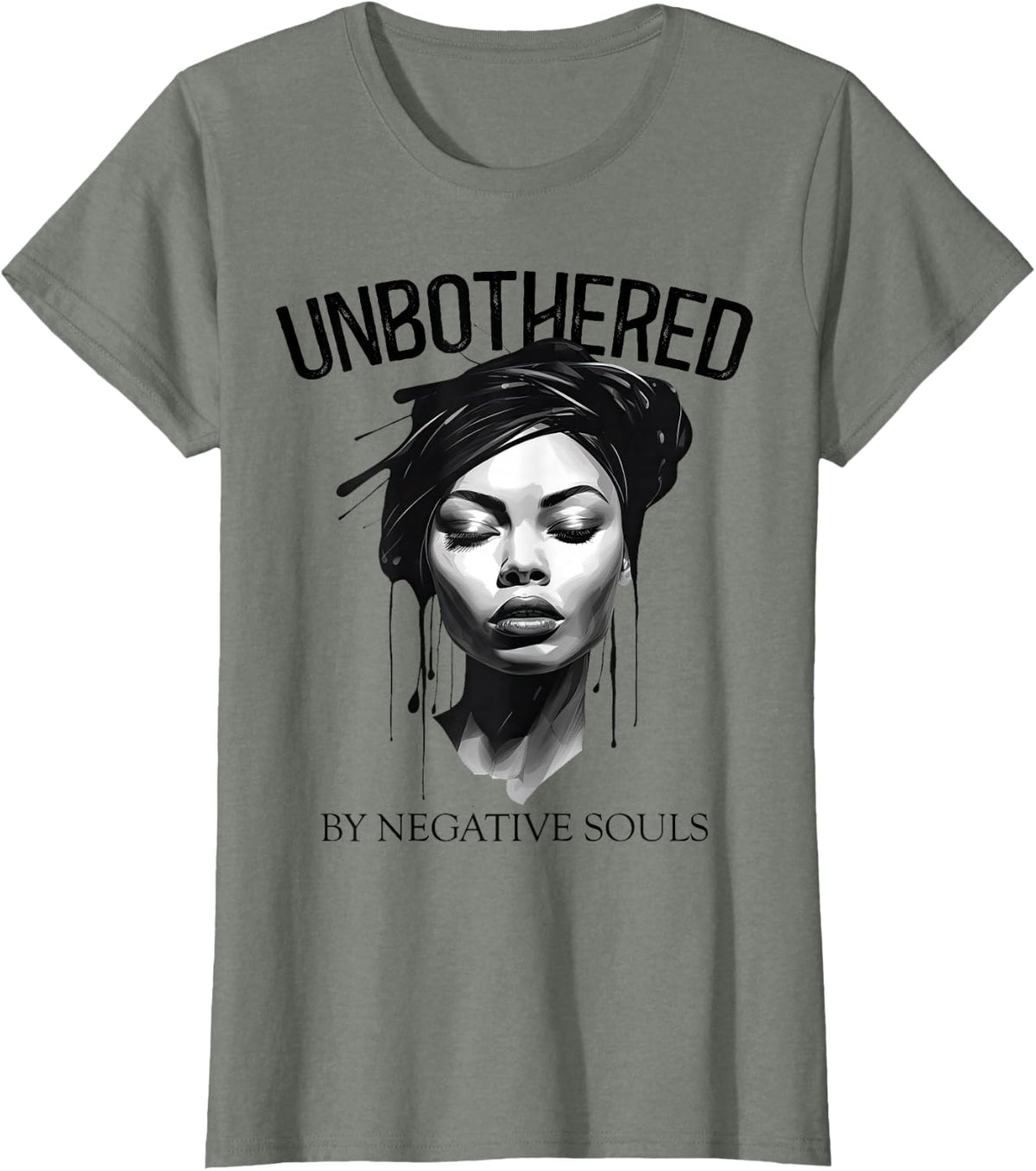 Unbothered By Negative Souls Black Women Queen Juneteenth T-Shirt
