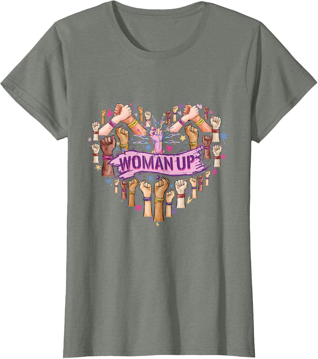 Feminism Feminist Strong Women Empowerment Feminist Heart up T-Shirt