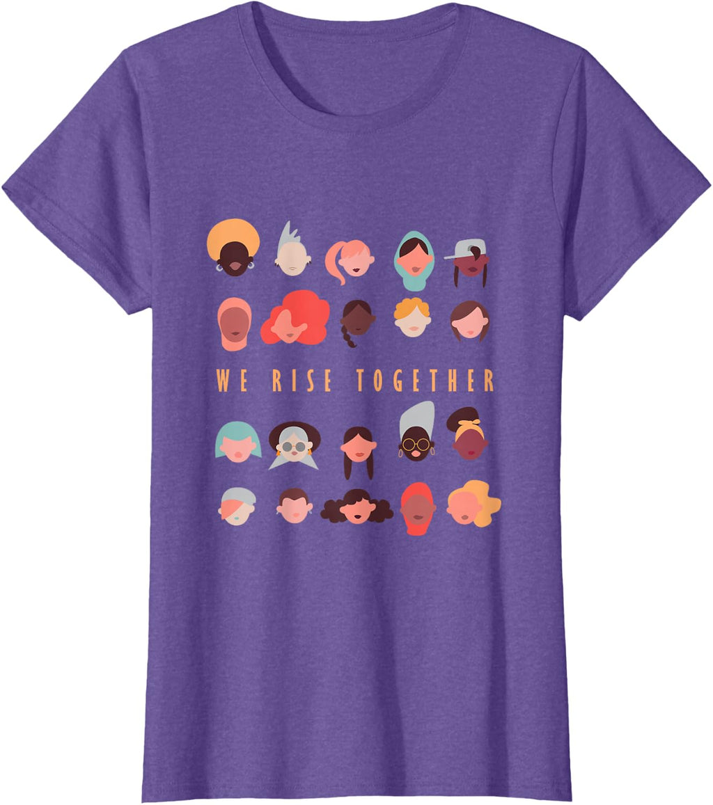 We Rise Together, International Women's Day T-Shirt