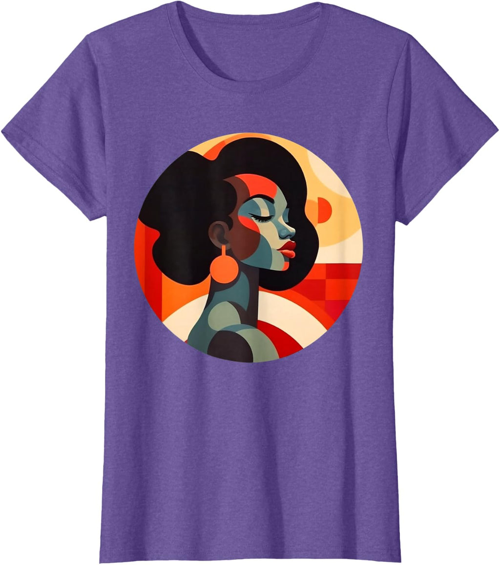 Afrocentric apparel African American designs Black Women T-Shirt