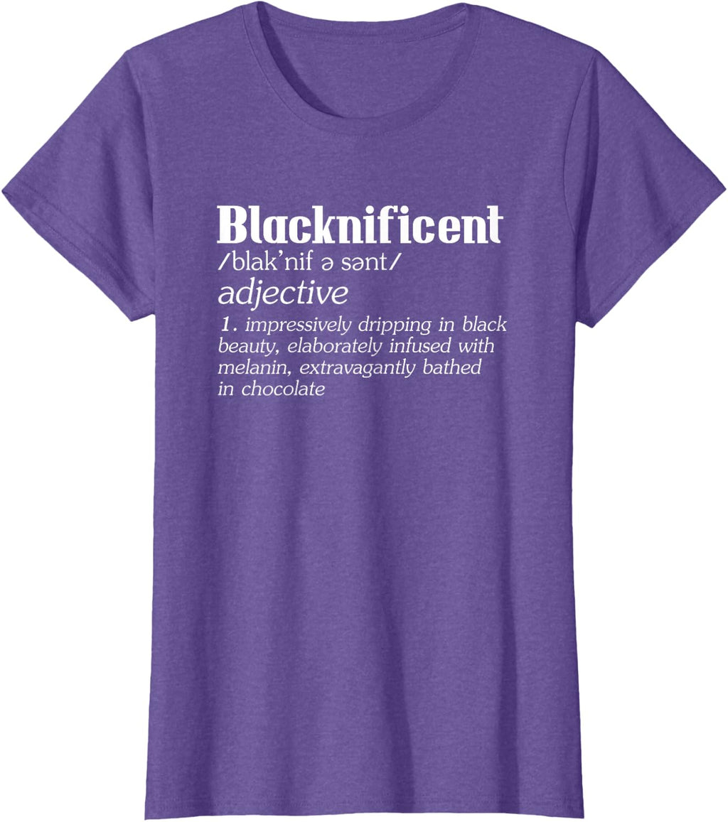 Blacknificent Afro African Pro Black History T-Shirt Small