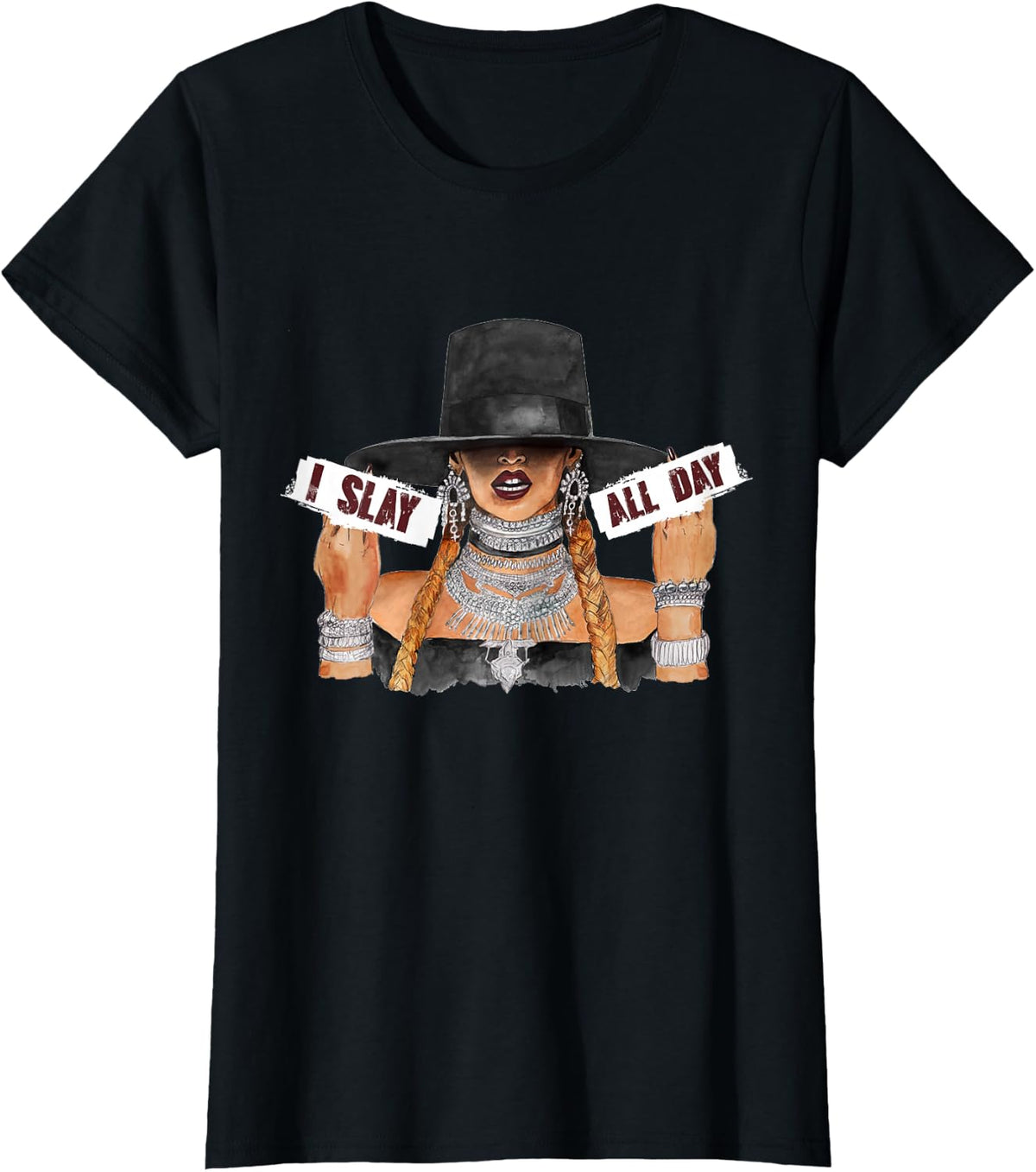 Women's I Slay All Day Fashion t Shirt T-Shirt