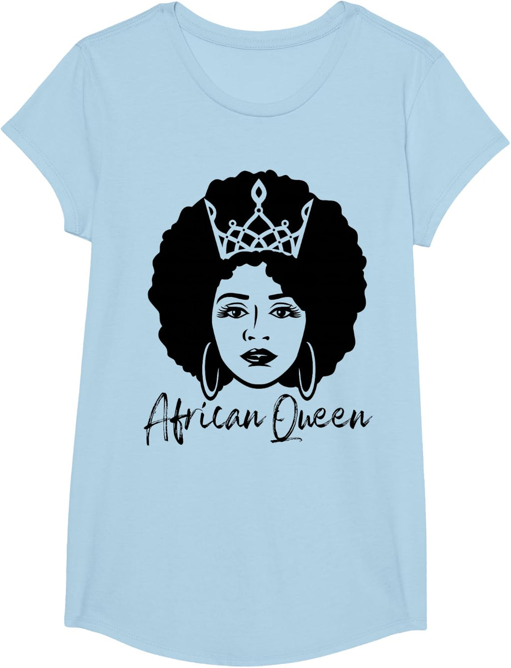 Black History Month African Queen Black Queen Women Girls T-Shirt