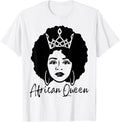 Black History Month African Queen Black Queen Women Girls T-Shirt