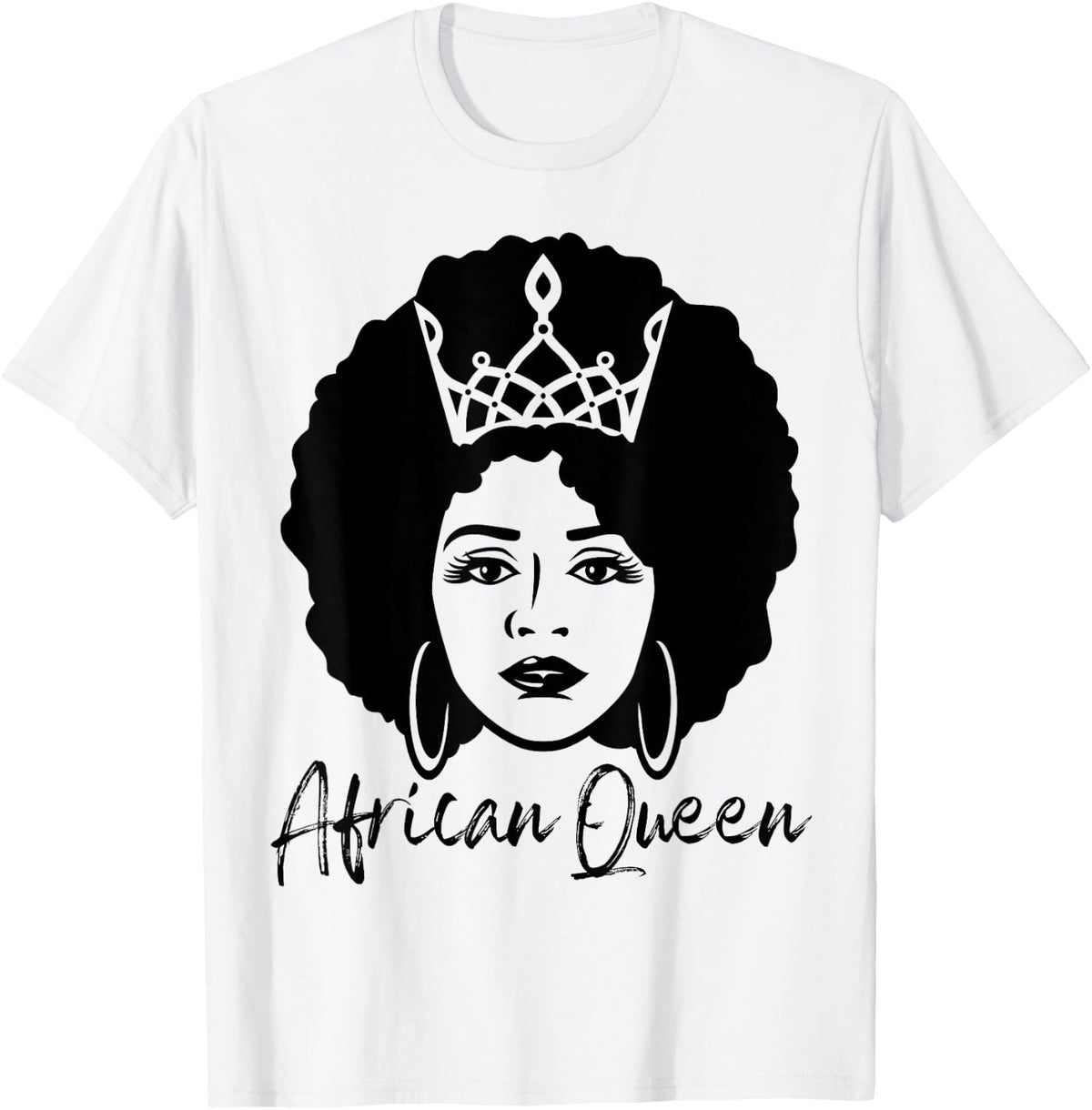 Black History Month African Queen Black Queen Women Girls T-Shirt