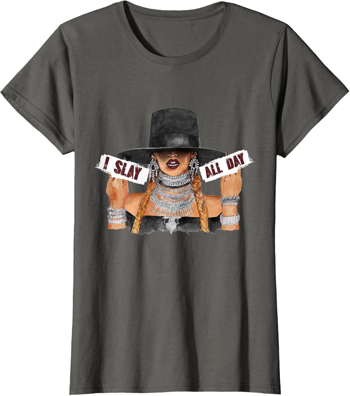 Women's I Slay All Day Fashion t Shirt T-Shirt