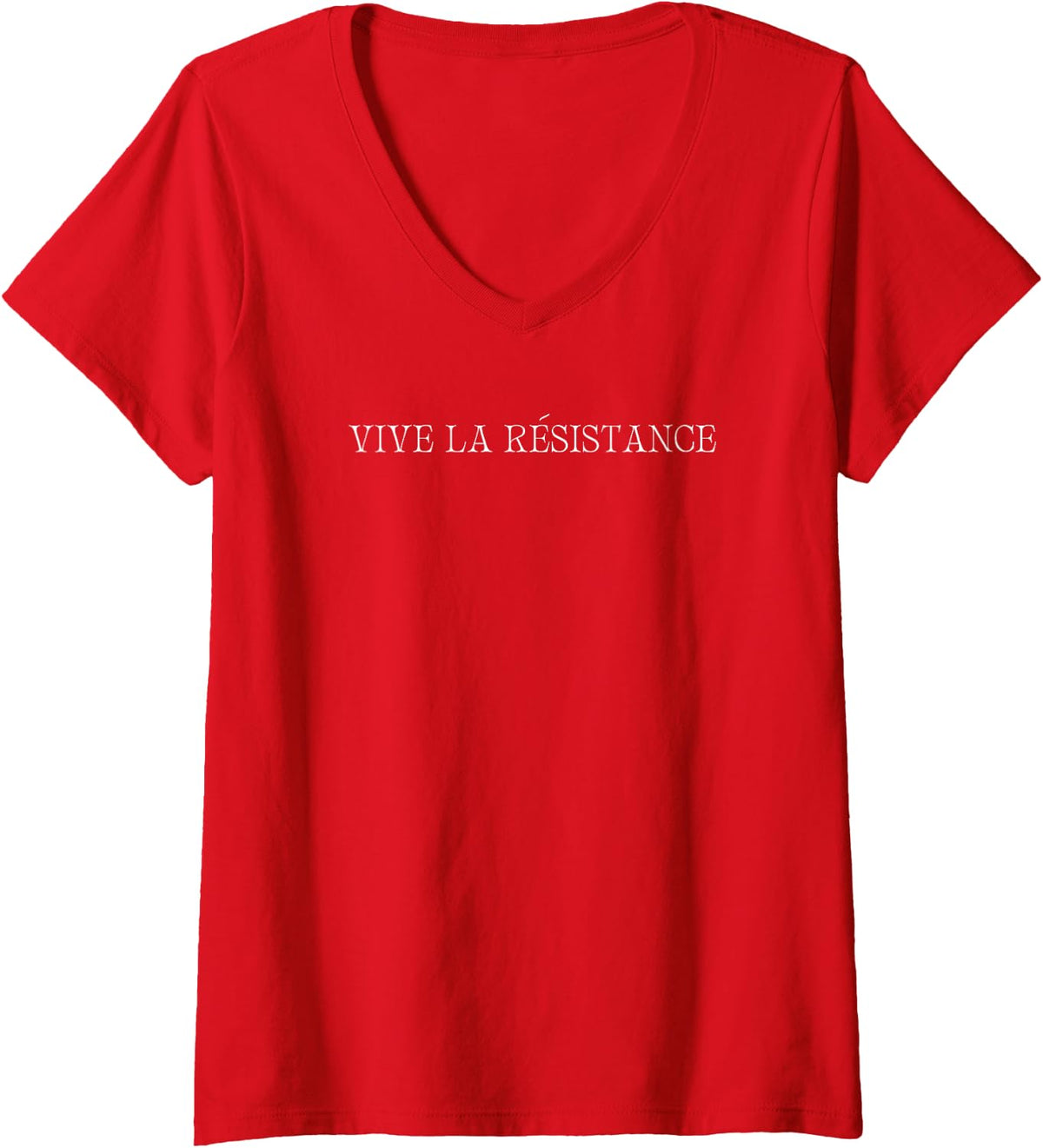 Womens Women's Vive La Resistance Feminist V-Neck T-Shirt