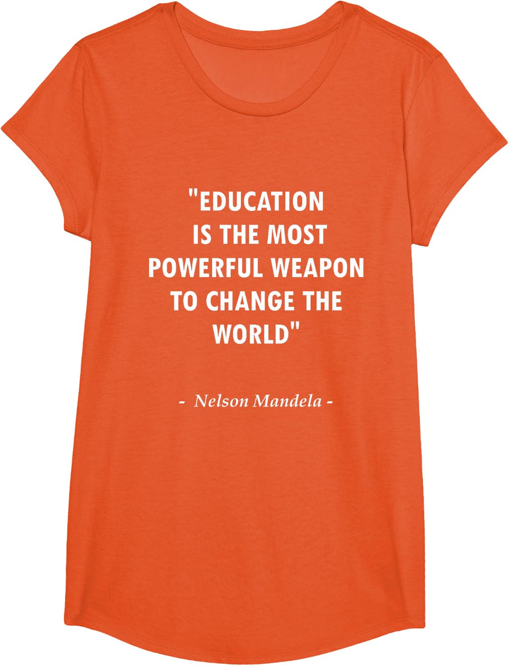 Education Is The Weapon To Change The World Quote Design T-Shirt