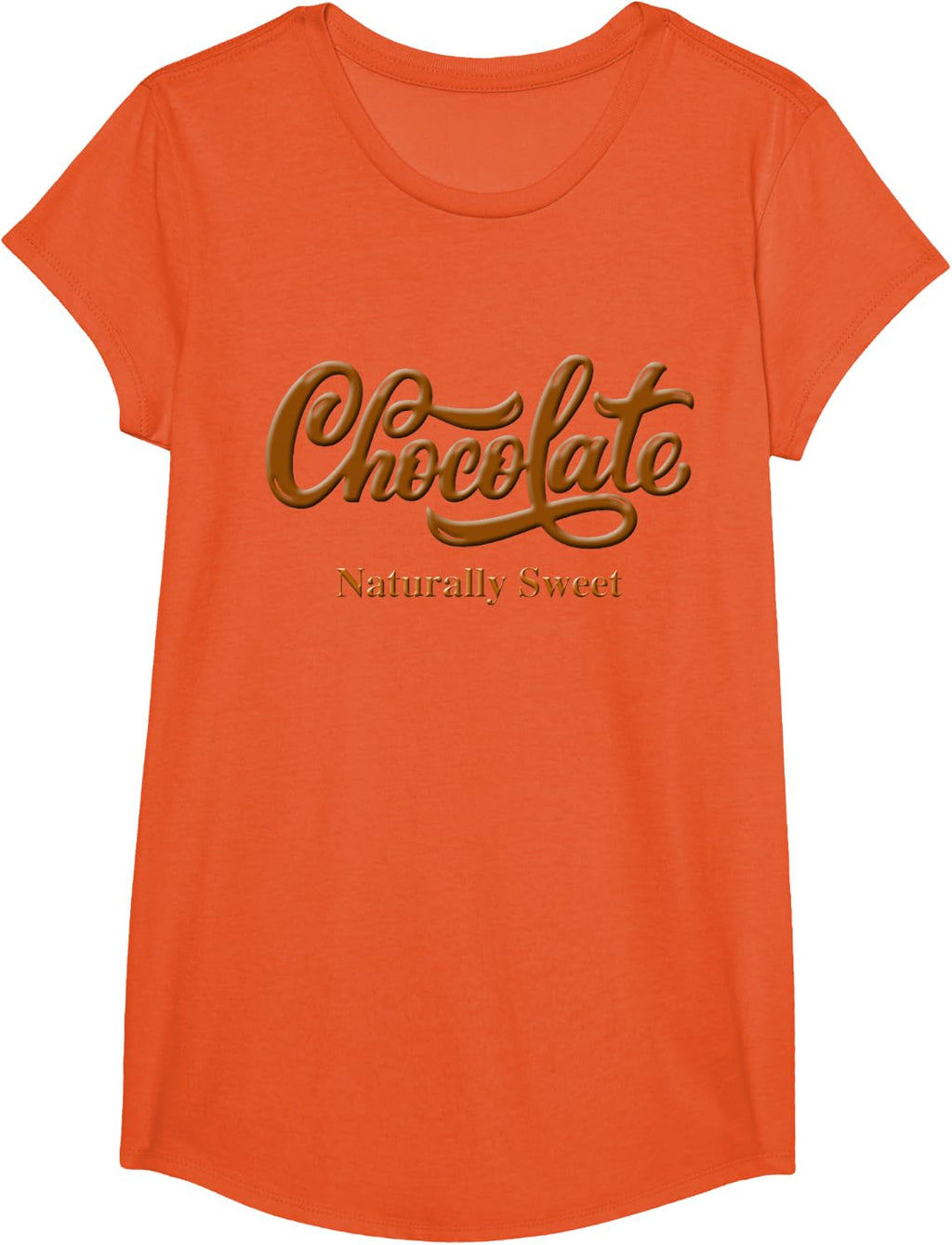 Chocolate Naturally Sweet Tee Proud-Black Woman T-Shirt