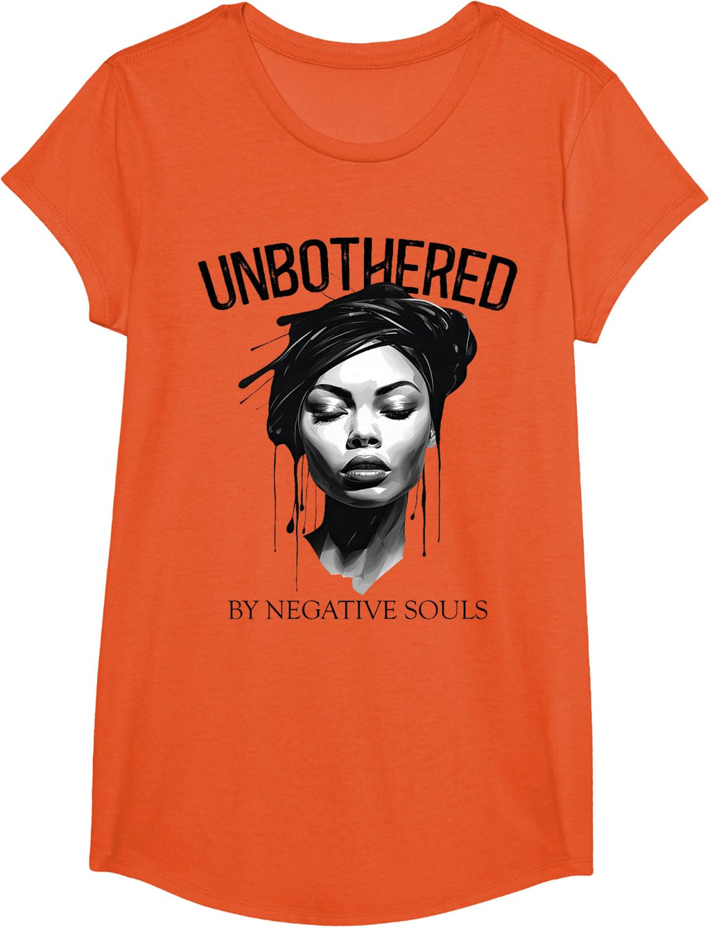 Unbothered By Negative Souls Black Women Queen Juneteenth T-Shirt