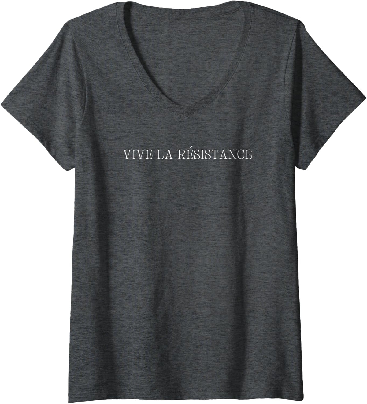 Womens Women's Vive La Resistance Feminist V-Neck T-Shirt