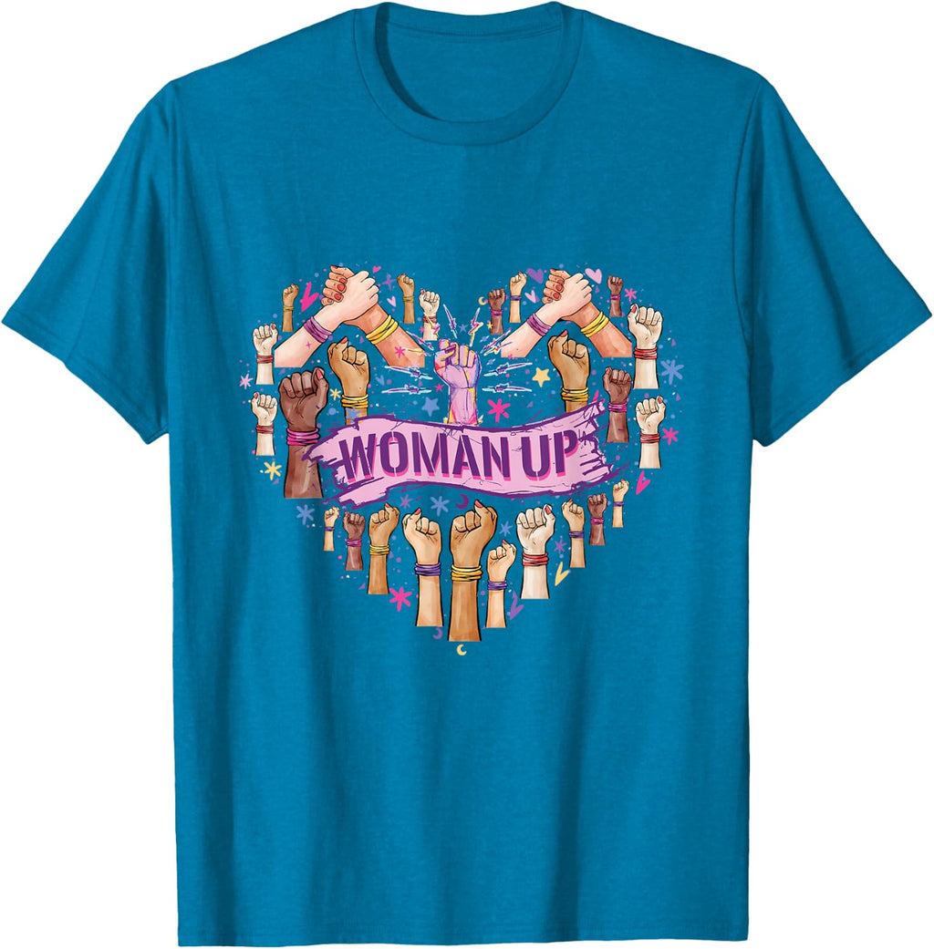 Feminism Feminist Strong Women Empowerment Feminist Heart up T-Shirt