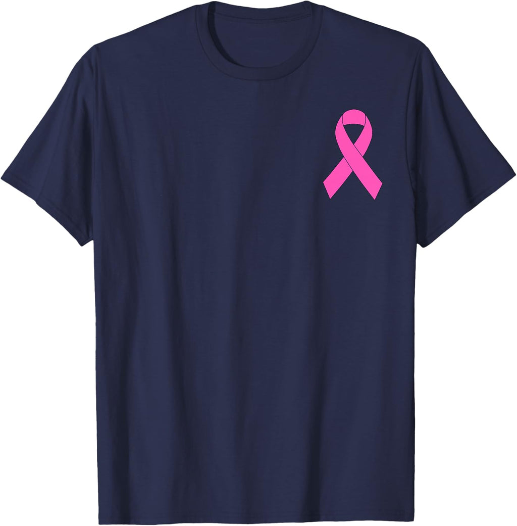 Cute Pink Ribbon Breast Cancer Awareness Women Men Kids T-Shirt Small