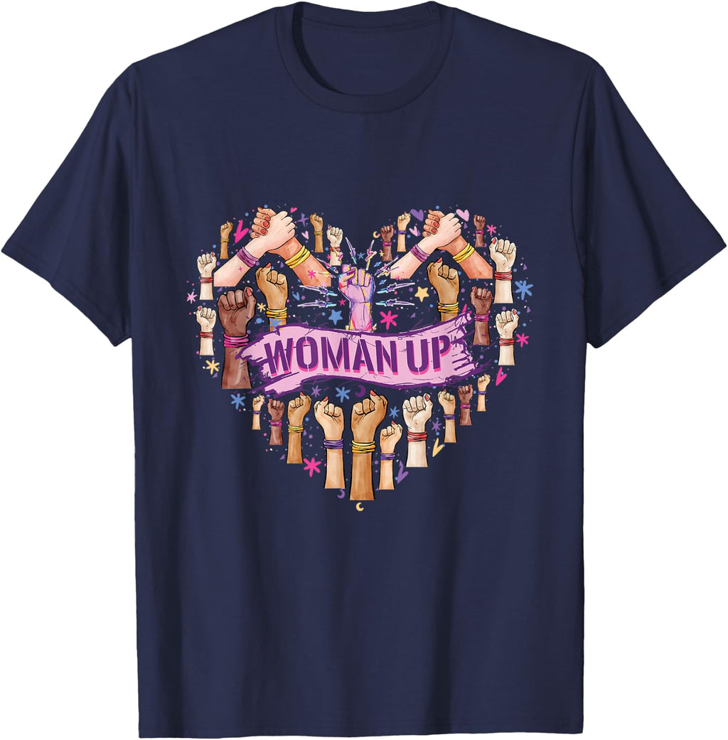 Feminism Feminist Strong Women Empowerment Feminist Heart up T-Shirt