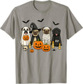 Spooky Pug Halloween Outfit for Dog Lovers Family Men Women T-Shirt
