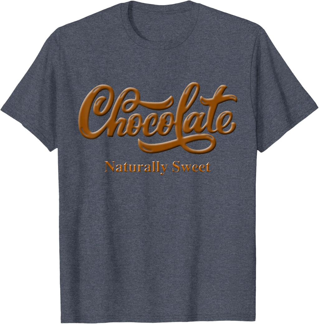 Chocolate Naturally Sweet Tee Proud-Black Woman T-Shirt