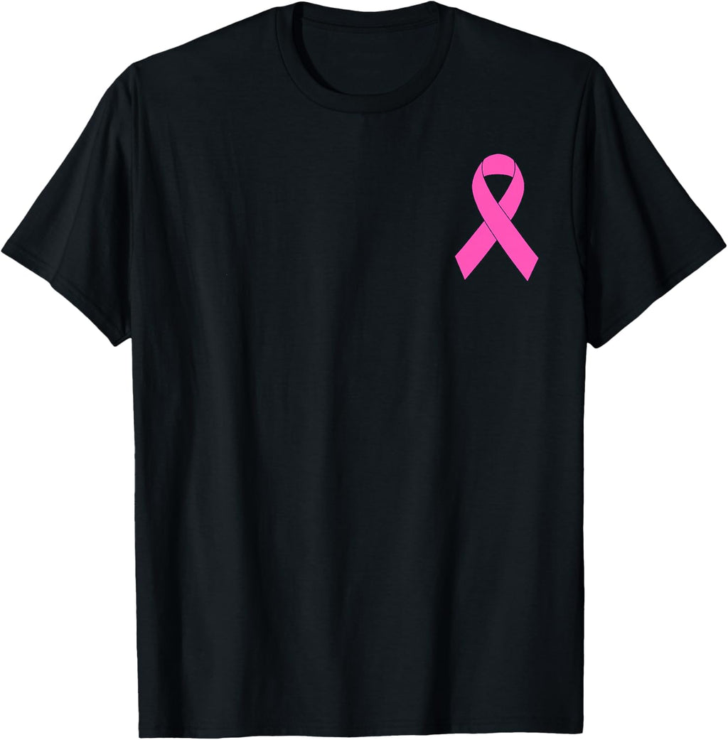 Cute Pink Ribbon Breast Cancer Awareness Women Men Kids T-Shirt Small