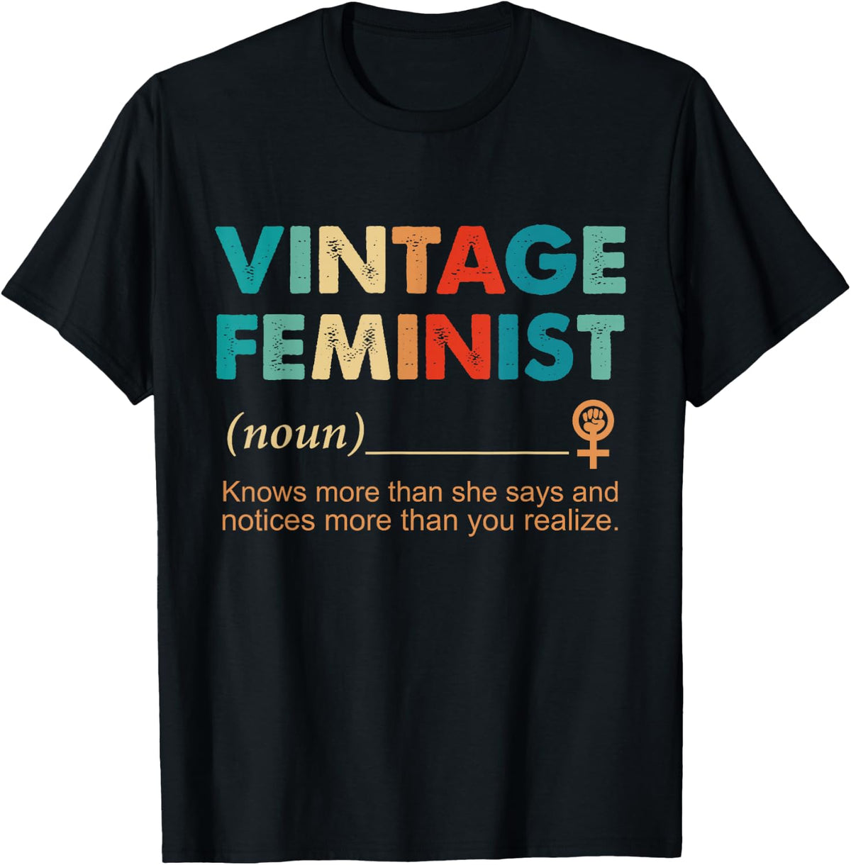 Vintage Feminist Definition Women Empowerment Inspiring T-Shirt