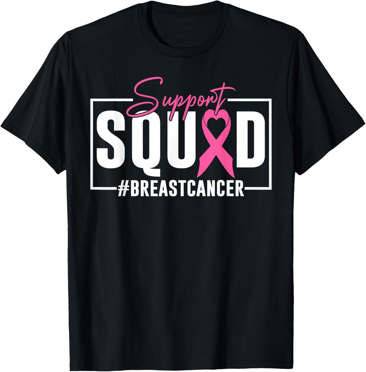 Breast Cancer Warrior Support Squad Breast Cancer Awareness T-Shirt