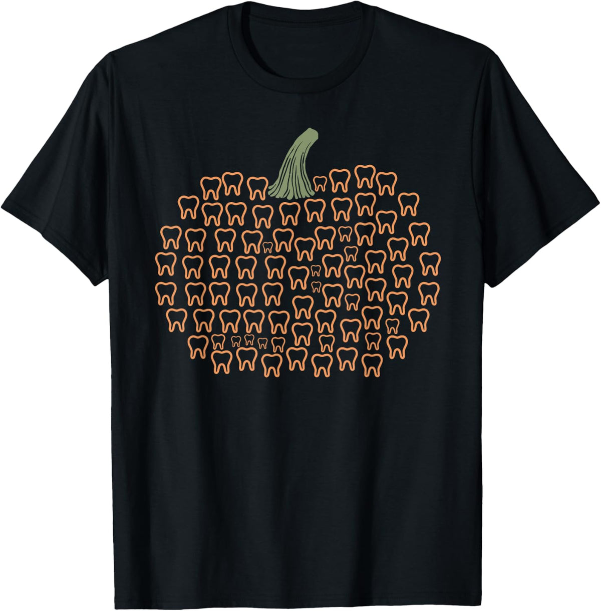 Teeth Pumpkin Fall Dental Hygienist Autumn Halloween Dentist T-Shirt