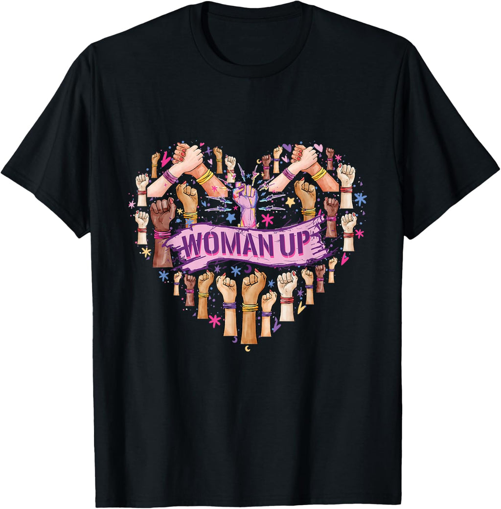 Feminism Feminist Strong Women Empowerment Feminist Heart up T-Shirt