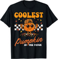 Halloween Coolest Pumpkin in The Patch Costume Fall Boy Kids T-Shirt