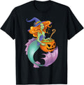 Sea Witch Halloween Mermaid Witch Scary Seawitch Costume T-Shirt